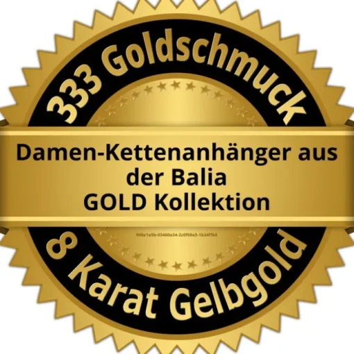 Balia Damen Kettenanhänger aus 333 Gelbgold mit Zirkonia BGH0004GW
