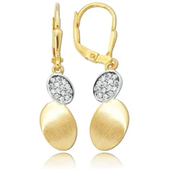Balia Damen Ohrhänger aus 333 Gelbgold mit Zirkonia BGO0048GW