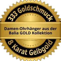 Balia Damen Ohrhänger aus 333 Gelbgold mit Zirkonia BGO0013GW
