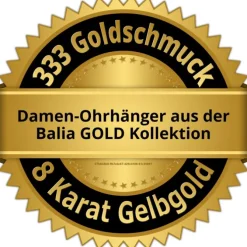 Balia Damen Ohrhänger aus 333 Gelbgold mit Zirkonia BGO0047GW