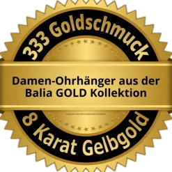 Balia Damen Ohrhänger aus 333 Gelbgold mit Zirkonia BGO0048GW