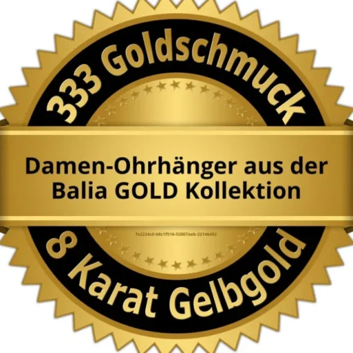 Balia Damen Ohrhänger aus 333 Gelbgold mit Zirkonia BGO0048GW