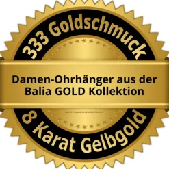 Balia Damen Ohrhänger aus 333 Gelbgold mit Zirkonia BGO0025GW