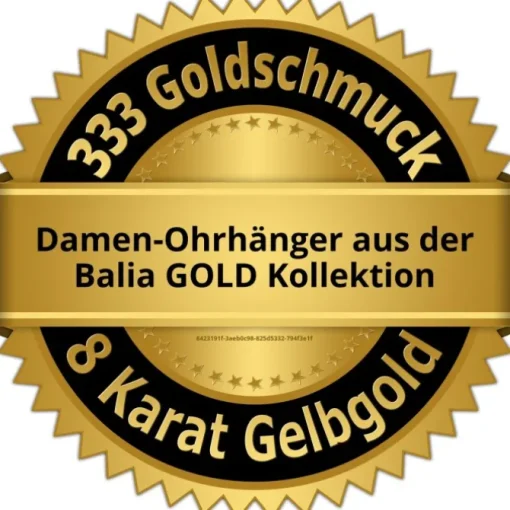 Balia Damen Ohrhänger aus 333 Gelbgold mit Zirkonia BGO0025GW