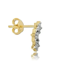 Balia Damen Ohrstecker aus 333 Gelbgold mit Zirkonia BGO0054GW