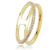 Balia Damen Ring aus 333 Gelbgold mit Zirkonia Gr.58 BGR015G58