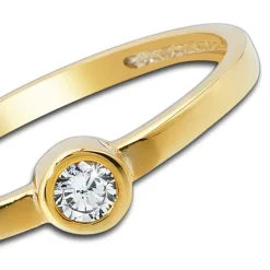 Balia Damen Ring aus 333 Gelbgold mit Zirkonia Gr.56 BGR006G56