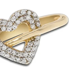 Balia Damen Ring aus 333 Gelbgold Herz mit Zirkonia Gr.58 BGR019G58