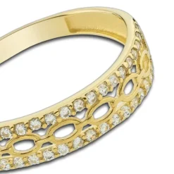 Balia Damen Ring aus 333 Gelbgold mit Zirkonia Gr.56 BGR050G56