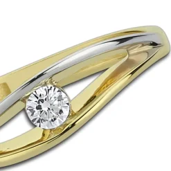 Balia Damen Ring aus 333 Gelbgold mit Zirkonia Gr.58 BGR003G58