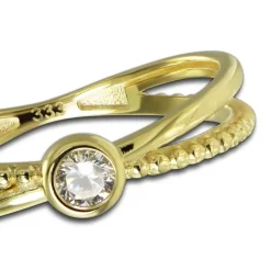 Balia Damen Ring aus 333 Gelbgold mit Zirkonia Gr.56 BGR053G56