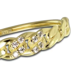 Balia Damen Ring aus 333 Gelbgold mit Zirkonia Gr.58 BGR056G58