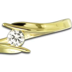 Balia Damen Ring aus 333 Gelbgold mit Zirkonia Gr.58 BGR058G58