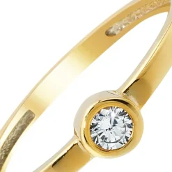 Balia Damen Ring aus 333 Gelbgold mit Zirkonia Gr.56 BGR006G56