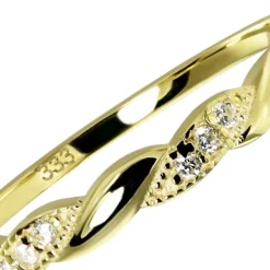 Balia Damen Ring aus 333 Gelbgold mit Zirkonia Gr.58 BGR060G58