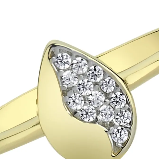 Balia Damen Ring aus 333 Gelbgold mit Zirkonia Gr.54 BGR014G54
