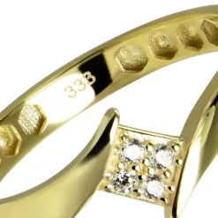 Balia Damen Ring aus 333 Gelbgold mit Zirkonia Gr.54 BGR054G54