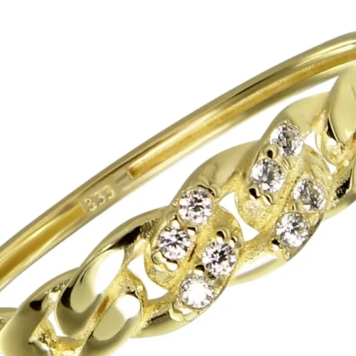 Balia Damen Ring aus 333 Gelbgold mit Zirkonia Gr.58 BGR056G58