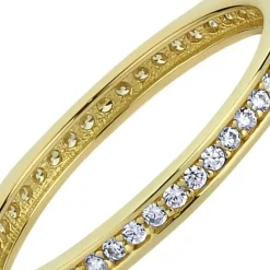 Balia Damen Ring aus 333 Gelbgold mit Zirkonia Gr.58 BGR012G58