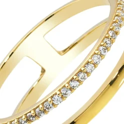 Balia Damen Ring aus 333 Gelbgold mit Zirkonia Gr.58 BGR015G58