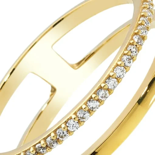 Balia Damen Ring aus 333 Gelbgold mit Zirkonia Gr.60 BGR015G60