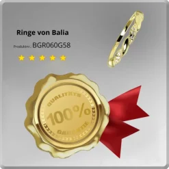 Balia Damen Ring aus 333 Gelbgold mit Zirkonia Gr.58 BGR060G58