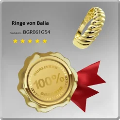 Balia Damen Ring aus 333 Gelbgold Design Gr.54 BGR061G54