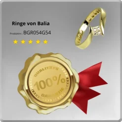 Balia Damen Ring aus 333 Gelbgold mit Zirkonia Gr.54 BGR054G54