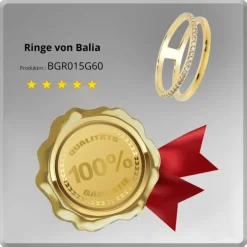 Balia Damen Ring aus 333 Gelbgold mit Zirkonia Gr.60 BGR015G60