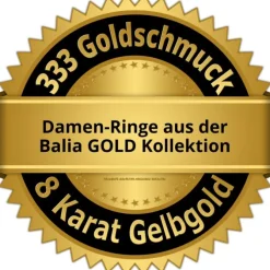 Balia Damen Ring aus 333 Gelbgold mit Zirkonia Gr.56 BGR006G56