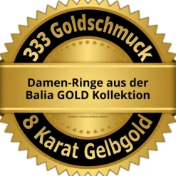 Balia Damen Ring aus 333 Gelbgold Herz mit Zirkonia Gr.58 BGR019G58