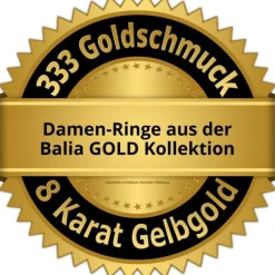 Balia Damen Ring aus 333 Gelbgold Design Gr.54 BGR061G54