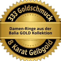 Balia Damen Ring aus 333 Gelbgold mit Zirkonia Gr.54 BGR015G54