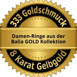 Balia Damen Ring aus 333 Gelbgold mit Zirkonia Gr.58 BGR015G58