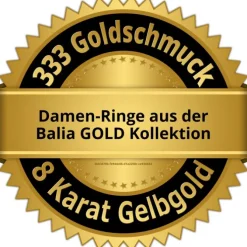 Balia Damen Ring aus 333 Gelbgold Gr.54 BGR020G54