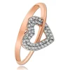 Balia Damen Ring aus 333 Rosegold Herz mit Zirkonia Gr.56 BGR019R56