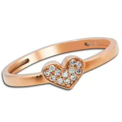Balia Damen Ring aus 333 Rosegold mit Zirkonia Gr.56 BGR009R56