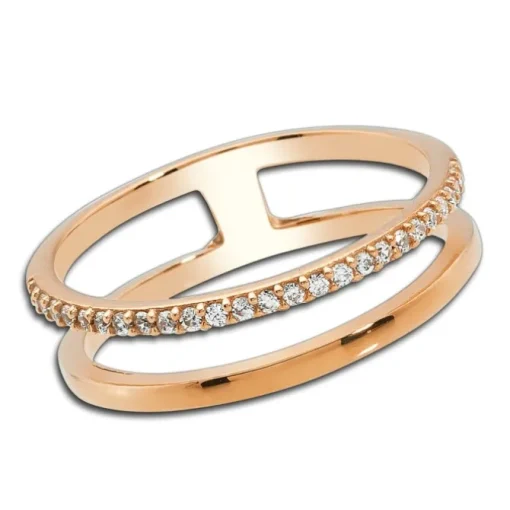 Balia Damen Ring aus 333 Rosegold mit Zirkonia Gr.58 BGR015R58