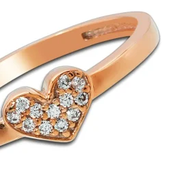 Balia Damen Ring aus 333 Rosegold mit Zirkonia Gr.56 BGR009R56