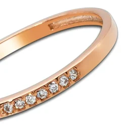 Balia Damen Ring aus 333 Rosegold mit 7 Zirkonias Gr.60 BGR017R60
