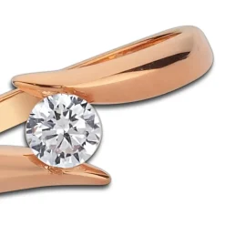 Balia Damen Ring aus 333 Roségold mit Zirkonia Gr.56 BGR007R56