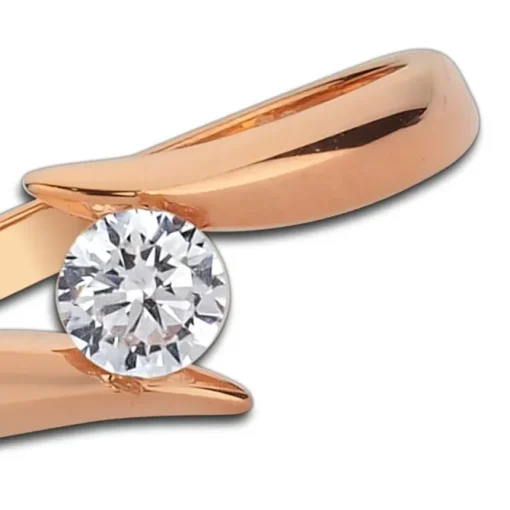 Balia Damen Ring aus 333 Roségold mit Zirkonia Gr.60 BGR007R60
