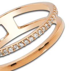 Balia Damen Ring aus 333 Rosegold mit Zirkonia Gr.54 BGR015R54