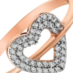Balia Damen Ring aus 333 Rosegold Herz mit Zirkonia Gr.56 BGR019R56