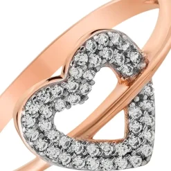 Balia Damen Ring aus 333 Rosegold Herz mit Zirkonia Gr.58 BGR019R58