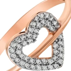 Balia Damen Ring aus 333 Rosegold Herz mit Zirkonia Gr.60 BGR019R60
