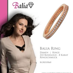 Balia Damen Ring aus 333 Roségold mit Zirkonia Gr.60 BGR010R60