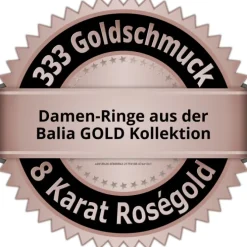 Balia Damen Ring aus 333 Rosegold Herz mit Zirkonia Gr.54 BGR019R54