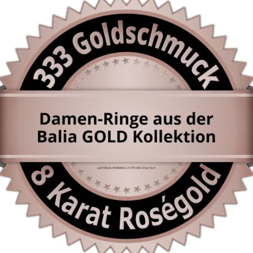 Balia Damen Ring aus 333 Rosegold Herz mit Zirkonia Gr.54 BGR019R54