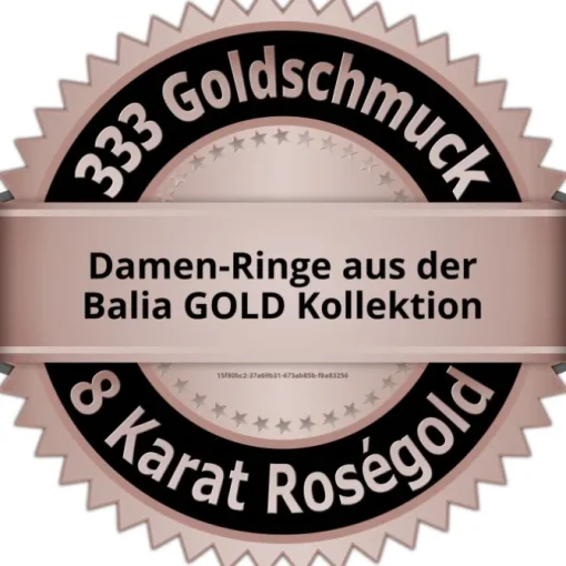 Balia Damen Ring aus 333 Roségold mit Zirkonia Gr.56 BGR007R56